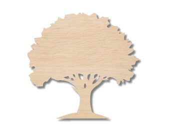 Birch Plywood Tree Cutout: Unfinished DIY Craft Blank
