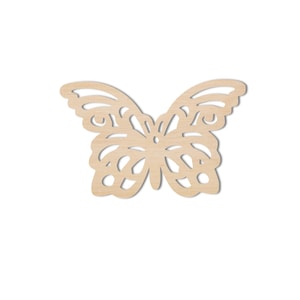 Unfinished Wood Butterfly Cutout: Birch Plywood DIY Craft Blank