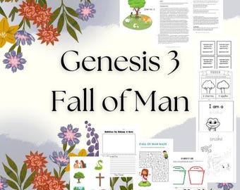 Bible Lesson for The Fall of Man (Genesis 3) for Bible Class for Church or School