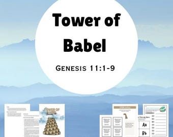 Tower of Babel Bible Lesson (Genesis 11:1-9) for Church or School