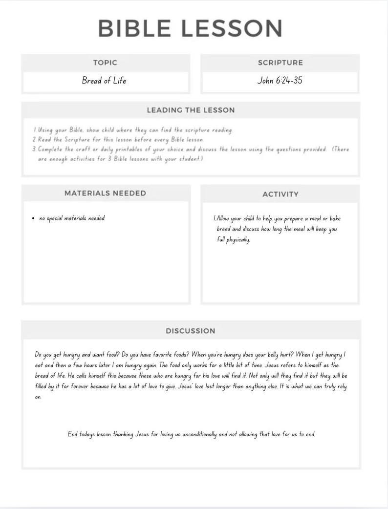 Biblischer Vorschul-Lehrplan, 36 Wochen christliche Hausschule (PDF) Bild 9
