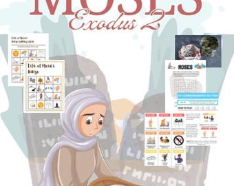 Moses Bibellektion (Exodus 2) für Kirche oder Schule oder zu Hause