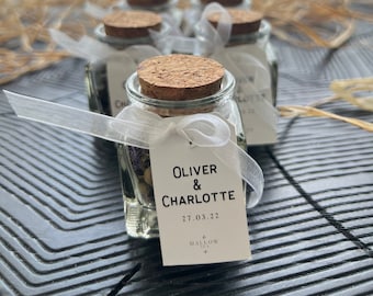 Baptism Tea Favors for Guests, Personalized Favors, The Natural Blend, Tea Party Favors, Thank you gifts