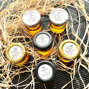 40ml Raw Honey Jar Wedding Favors: Personalized Tag