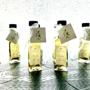 100ml Olive Oil wedding favors, Extra Virgin Olive Oil favors, Unique Olive Oil favors with Tags image 10