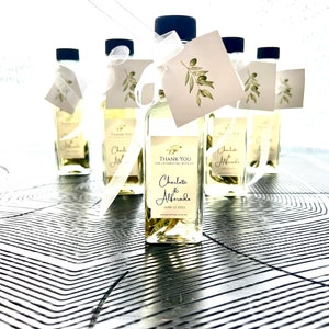 100ml Olive Oil wedding favors, Extra Virgin Olive Oil favors, Unique Olive Oil favors with Tags image 7