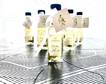 Bruiloftsbedankjes voor olijfolie van 100 ml: gepersonaliseerd bedankje