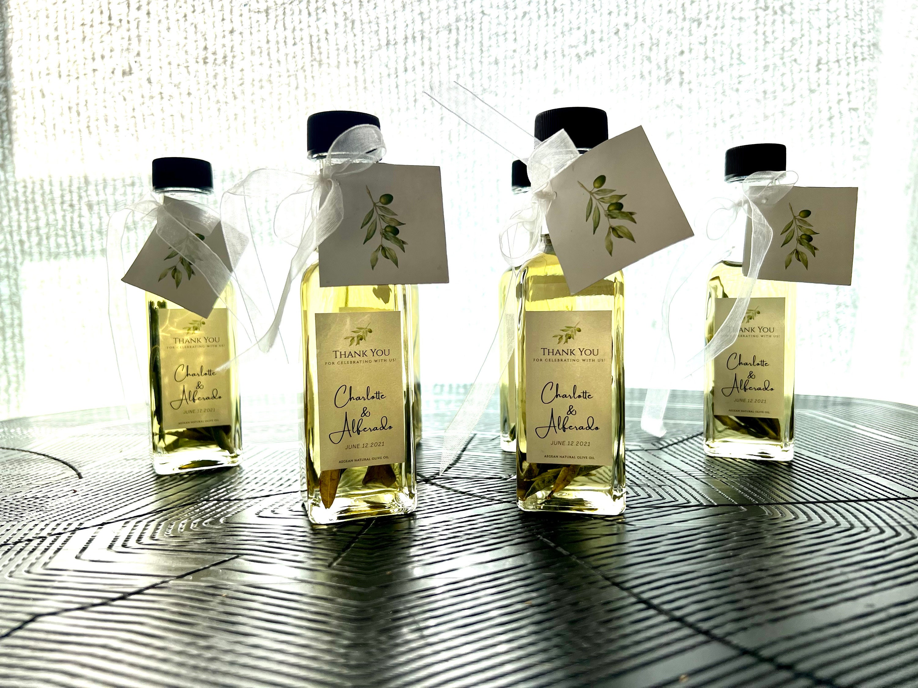 100 Pcs 100ml Olive Oil Wedding Favors, Extra Virgin Olive Oil Favors
