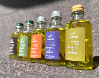 Olive Oil Favors 50ml | Thank You Olive Oil Favor | Unique Olive Celebrate Favors | Wedding Favor with Tags | Olive Oil or Vinegar Set