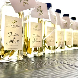 100ml Olive Oil wedding favors, Extra Virgin Olive Oil favors, Unique Olive Oil favors with Tags image 5