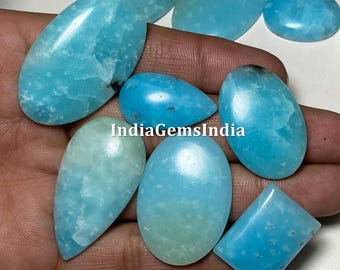 Hemimorphite Cabochon Bundle - Authentic, Mixed Sizes & Shapes, - Amazing Value Bulk Hemimorphite Gemstones