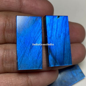 Cabochon labradorite flash bleu foncé magie de minuit - Différentes tailles disponibles pour de superbes bijoux Shimmering Secrets Pierre de labradorite