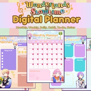 Hatsune Miku WONDERLANDSxSHOWTIME Digital Journal, WXS digital downloadable journal, project sekai digital journal, Miku WxS downloadable