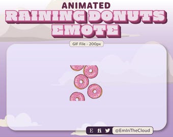 Animated Raining Donuts Emote