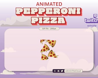 Animated Pizza Emote for Twitch - Raining Pizza