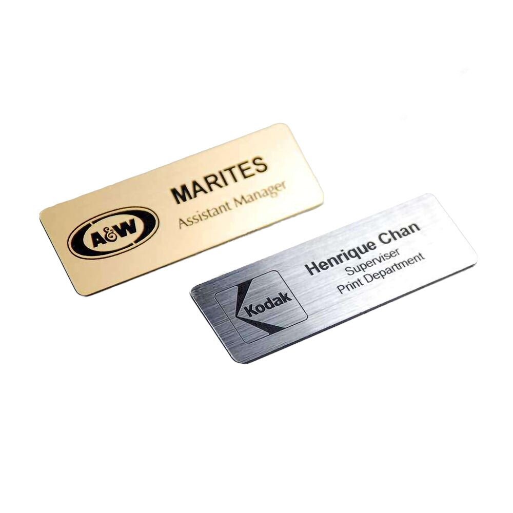 Work Name Tag Company Name Badges Employee Name Tags Conference Name Tags - Etsy