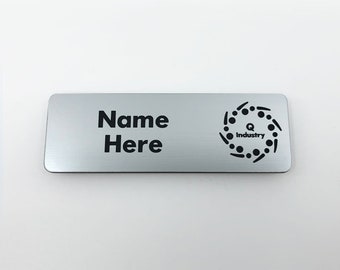 Pin de etiqueta de nombre / Etiquetas de nombre magnéticas personalizadas / Insignias de nombre grabadas / Etiquetas de nombre de metal