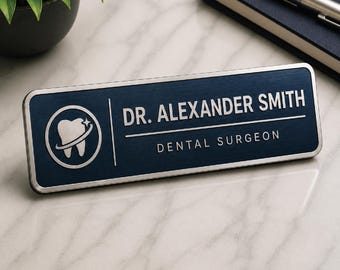 Custom Name Tags Magnetic  Magnet Name Badges With Logo