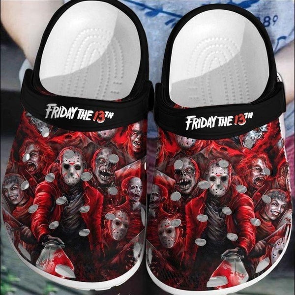 Friday the 13th Crocs - Etsy