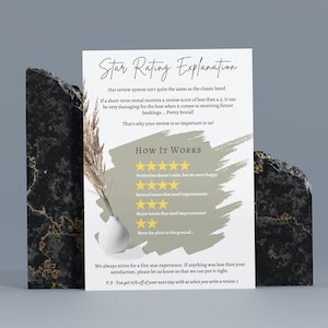 Get More Reviews To Your Airbnb | Short-Term Rental | With This Canva Template | Airbnb Host | Digital Download | Airbnb Template