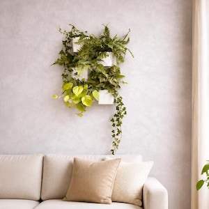 Parete verde verticale IKEA Skadis | Vasi grandi da 12 cm per piante vere | Decorazione da parete per giardino verticale