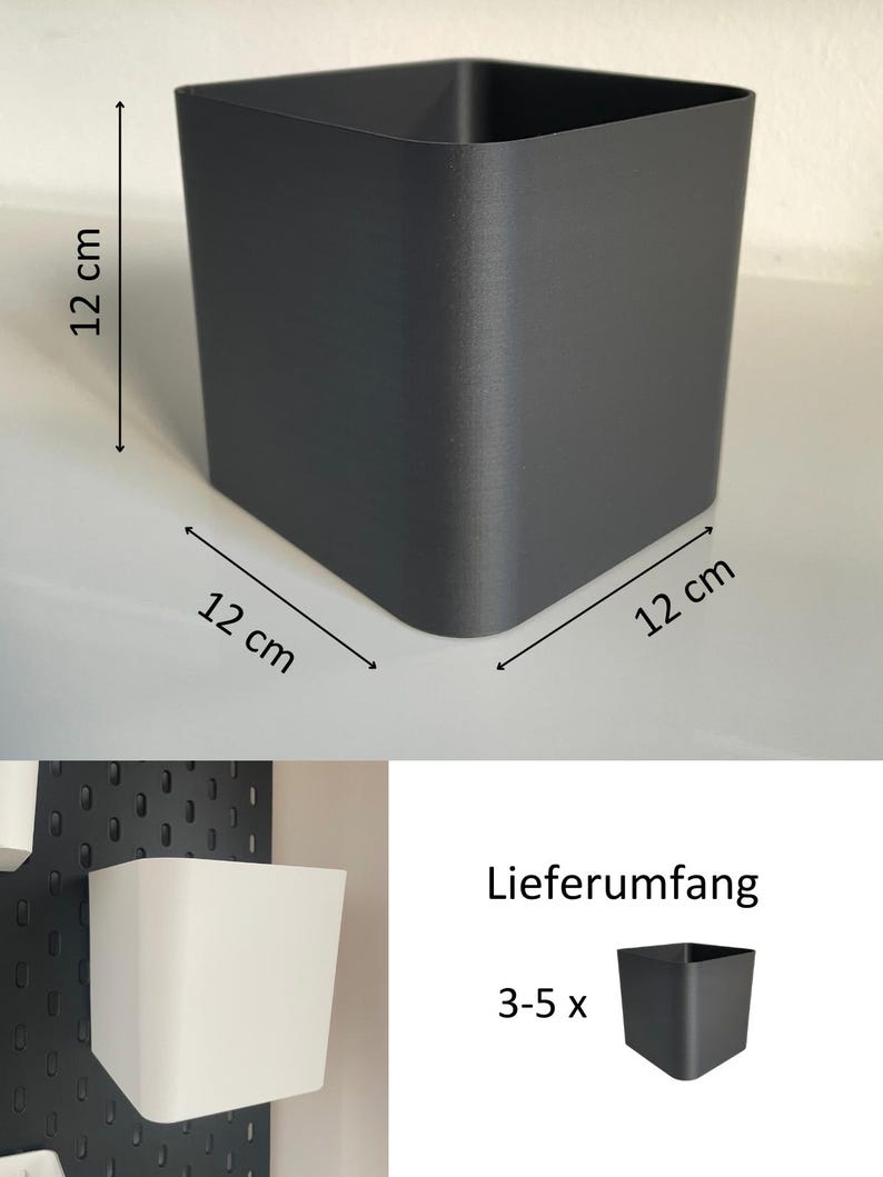Plant Wall IKEA Skadis | Large Pots 12 cm for Real Plants | Vertical Garden Wall Decor image 13