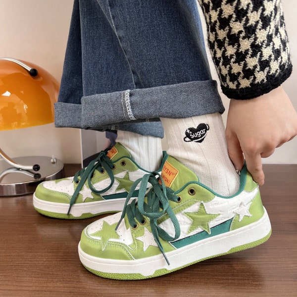 Green Y2k Sneaker - Etsy