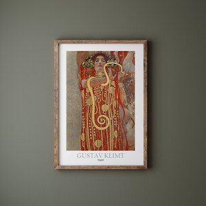 Gustav Klimt, Hygieia,  High Quality Fine Art Print, Poster, Symbolist Art, Home Decor. Art Nouveau