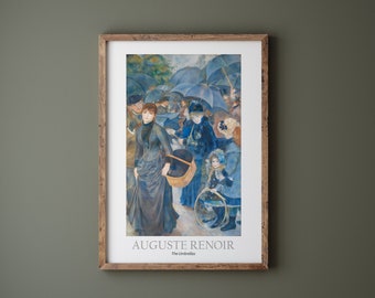 Pierre-Auguste Renoir, Parasolki, plik cyfrowy do pobrania wysokiej jakości, plakat, sztuka impresjonistyczna, wystrój wnętrz.