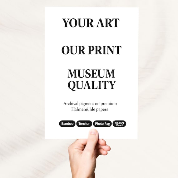 Fine Art Giclée Print, Custom Art Print from Your File, Museum quality Archival Printing on Hahnemühle Paper