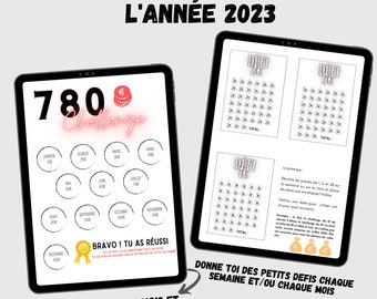 Financial monitoring 2023, monthly budget in French, budget challenge, monthly budget management, monthly budget planner, printable budget planner