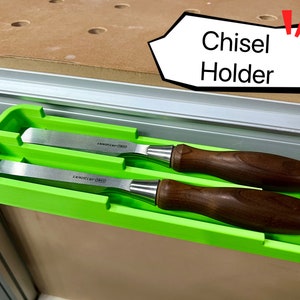 ExactRack Festool MFT/3 Table Accessories Chisel Holder w/Two Slots