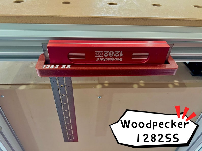 Exactrack Woodpeckers 1282 Stainless Steel Square Rack on Festool MFT/3