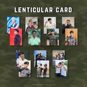 Monsta X Civil/Militar Lenticular 3D Photocard