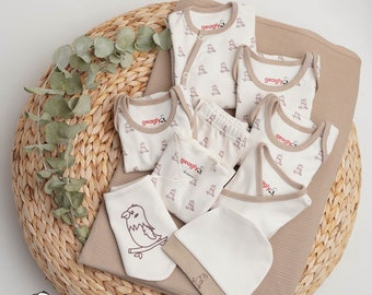 10 Pcs Organic Newborn Essentials Baby Must Haves Infants Gift Organic Baby Clothes Baby Hospital Outfit Baby Coming Home Outfit Baby Gifts