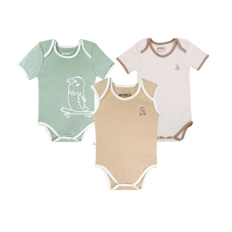 3 Pack Organic Baby Onesies Organic Baby Clothes Organic Baby Clothing