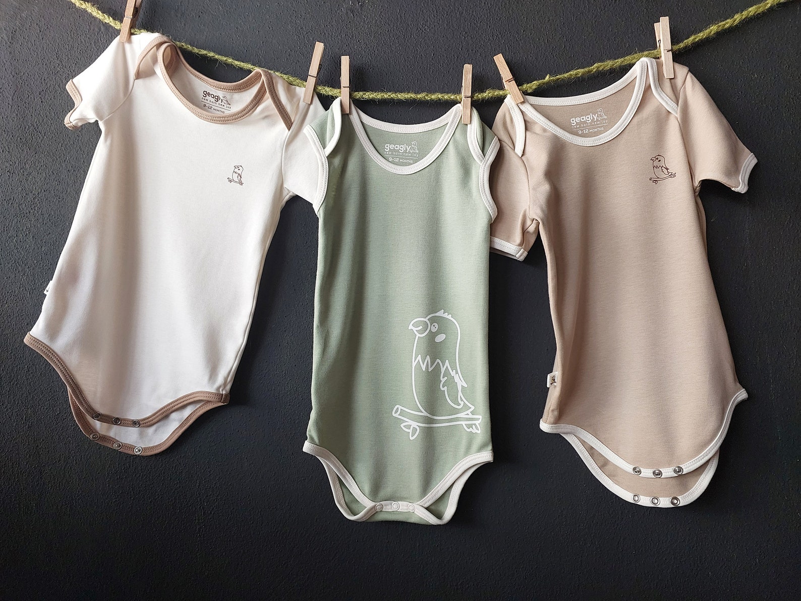 3 Pack Organic Baby Onesies Organic Baby Clothes Organic Baby Clothing