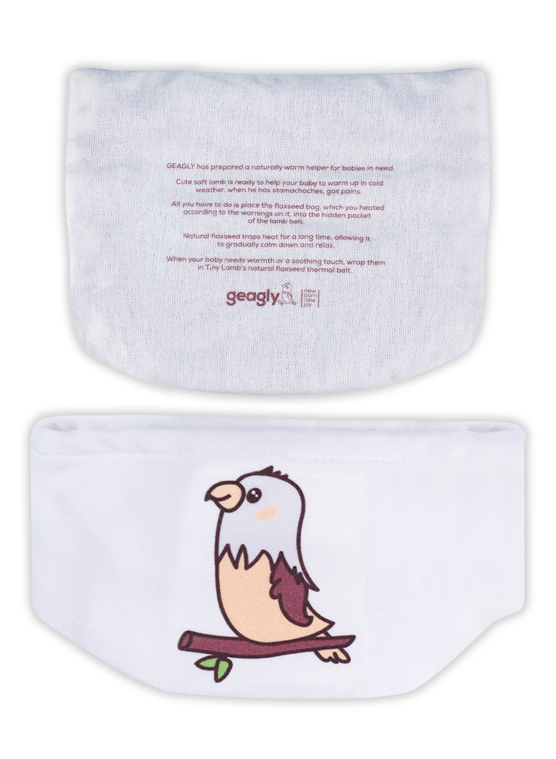 Organic Cotton Baby Heating Pad for Belly Heated Tummy Wrap Baby Relief