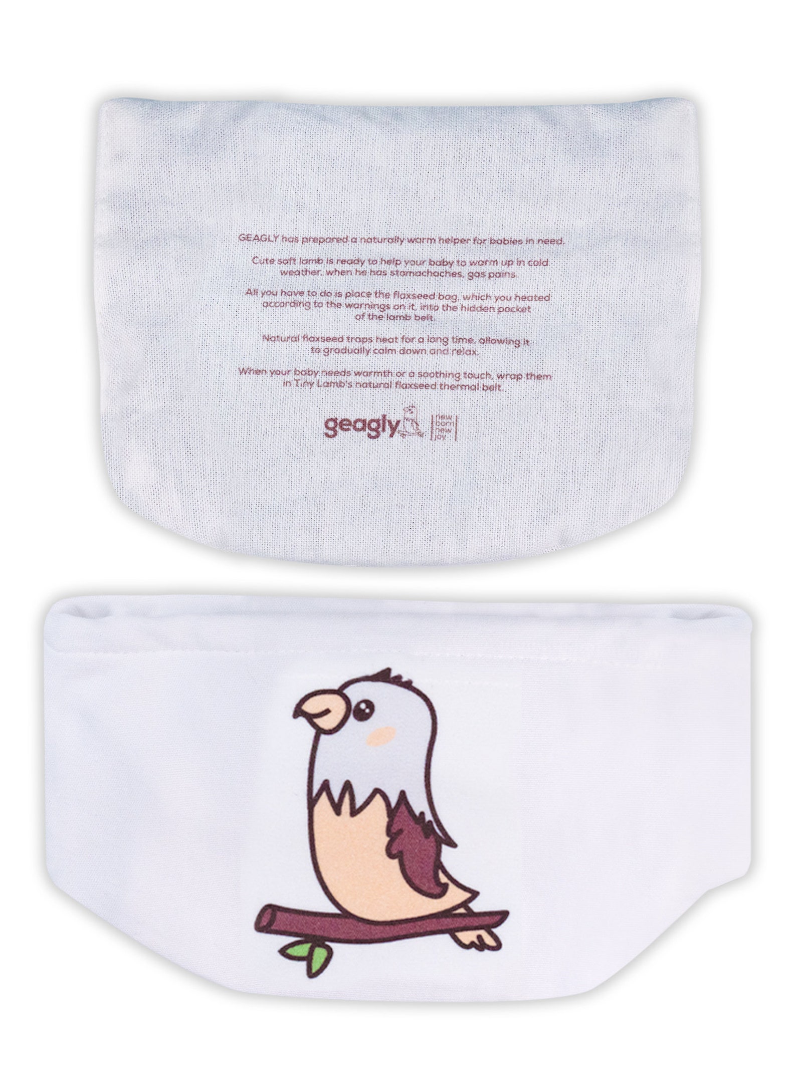 Organic Cotton Baby Heating Pad for Belly Heated Tummy Wrap Baby Relief