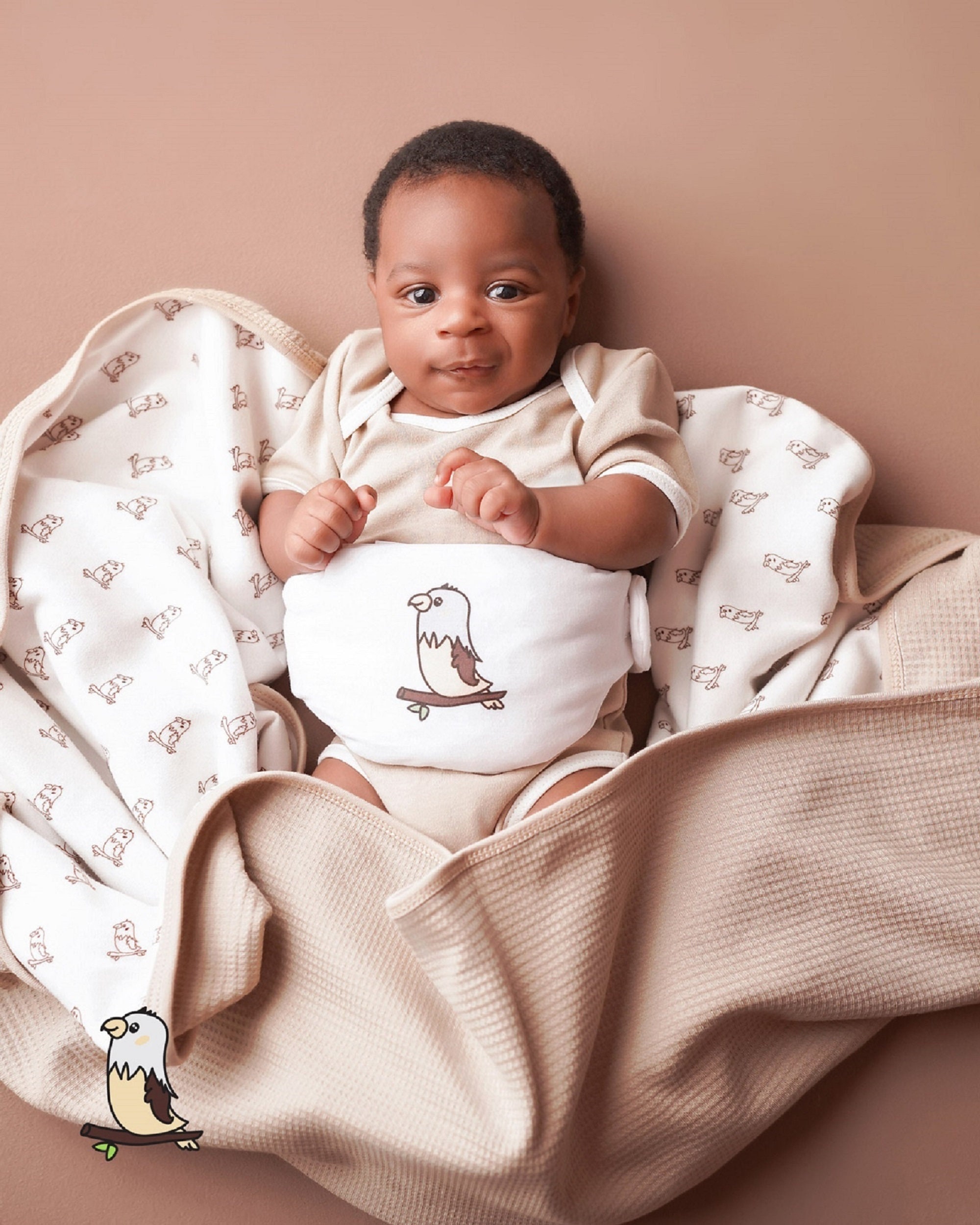 Organic Cotton Baby Heating Pad for Belly Heated Tummy Wrap Baby Relief