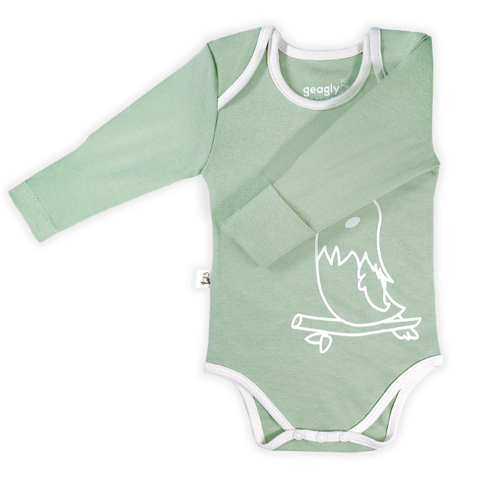 Green Organic Baby Onesies Organic Cotton Baby Clothes Newborn Baby