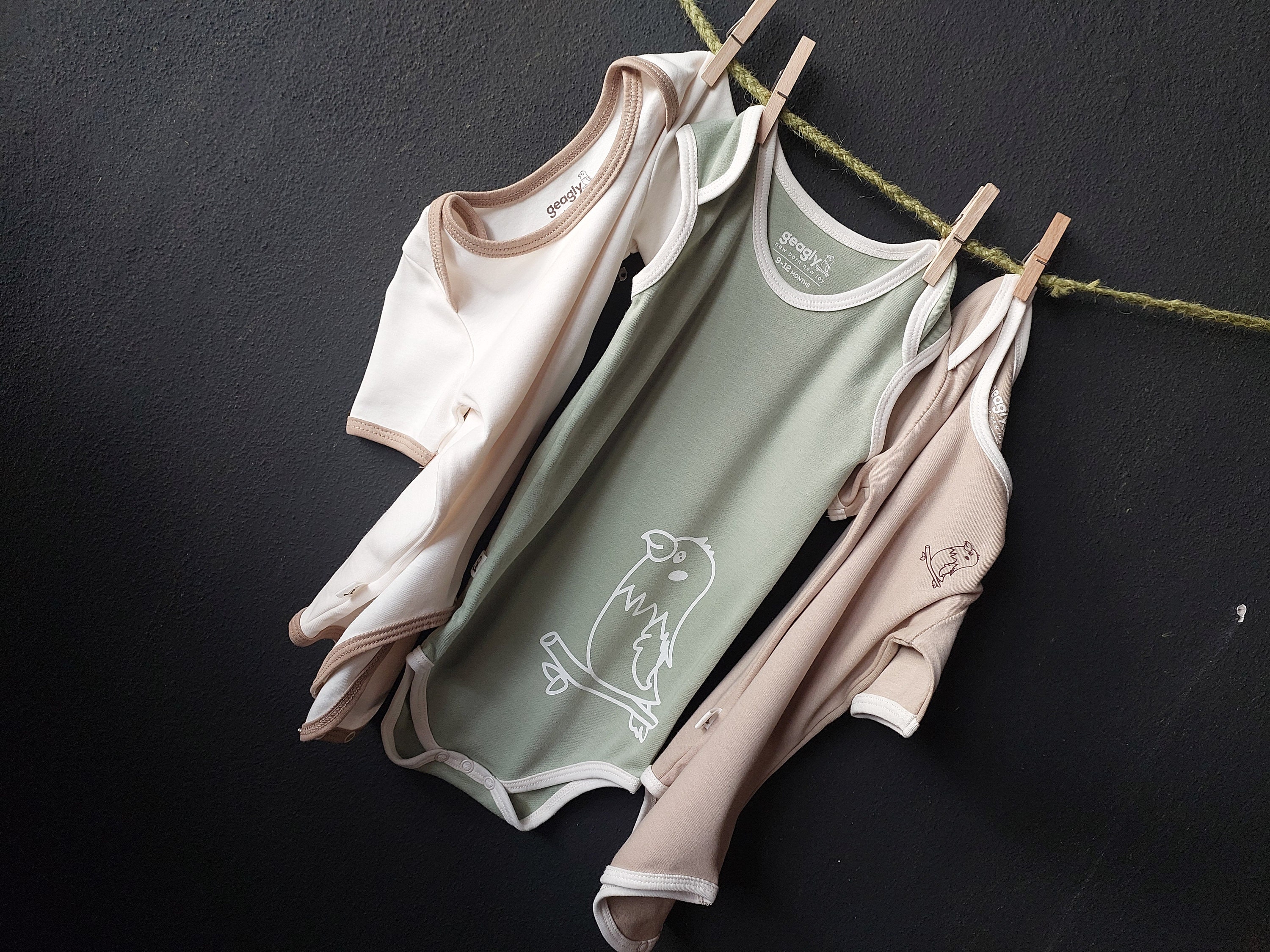 3 Pack Organic Baby Onesies Organic Baby Clothes Organic Baby Etsy UK