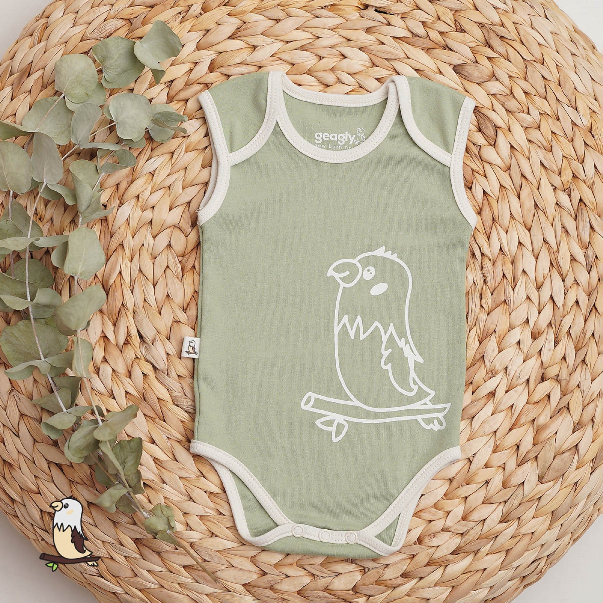 3 Pcs Sleeveless Organic Cotton Baby Bodysuit Baby Onesies Etsy