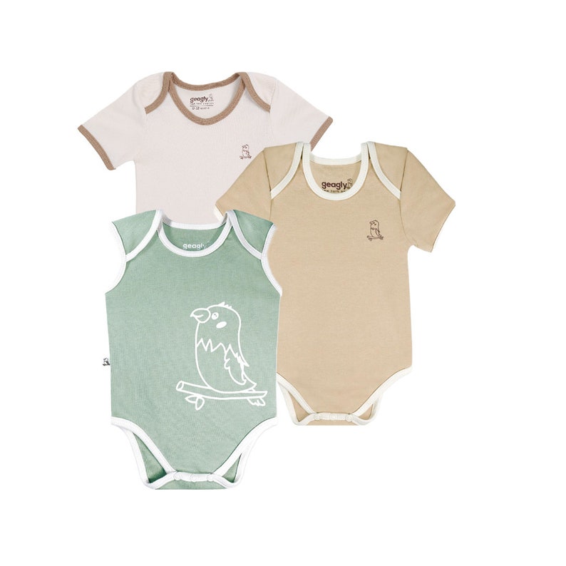 3 Pack Organic Baby Onesies Organic Baby Clothes Organic Baby Clothing