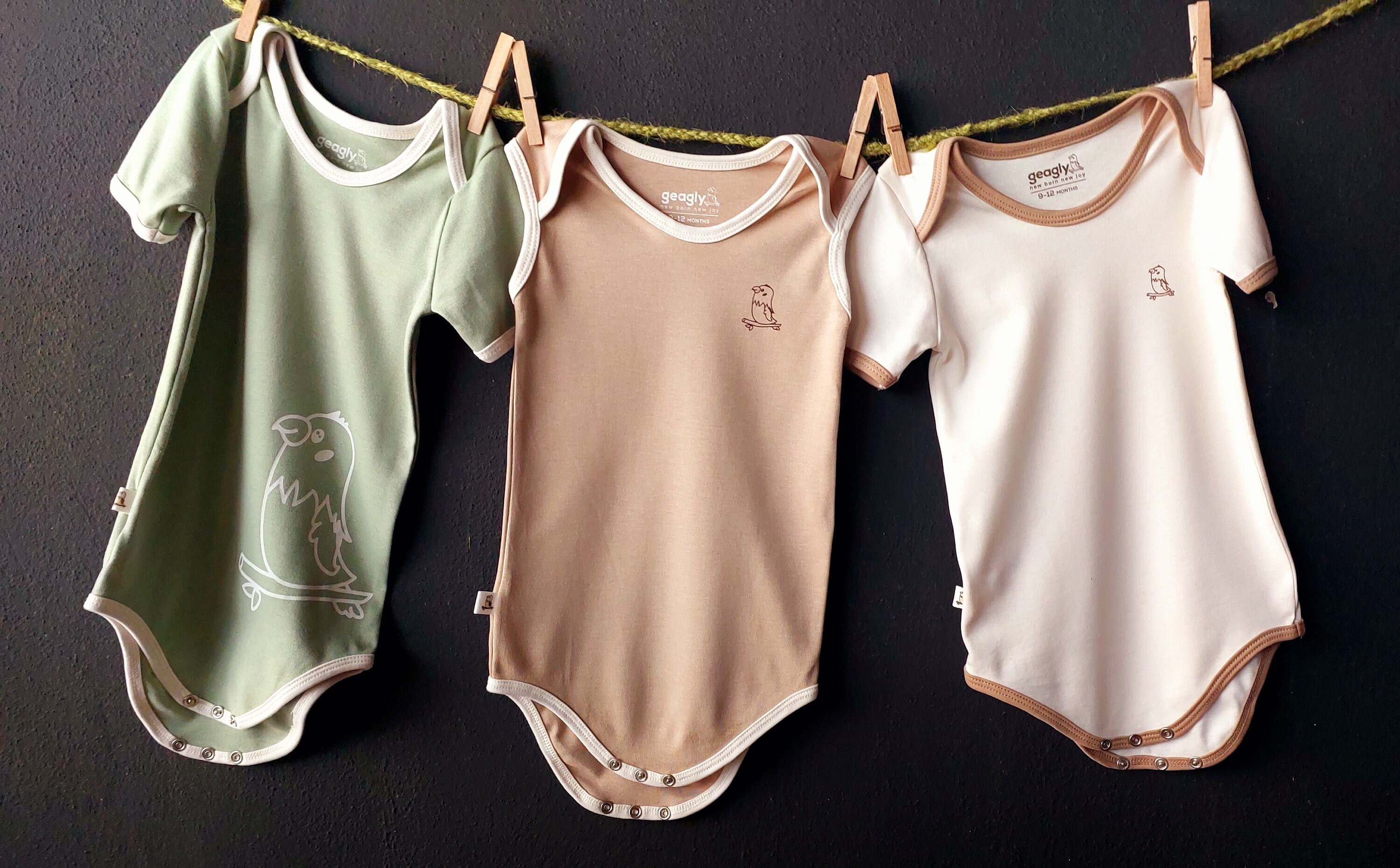 3 Pack Organic Baby Onesies Organic Baby Clothes Organic Baby Clothing
