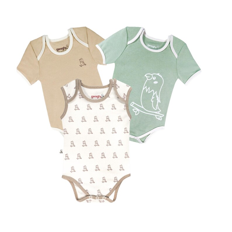 3 Pack Organic Baby Onesies Organic Baby Clothes Organic Baby Clothing