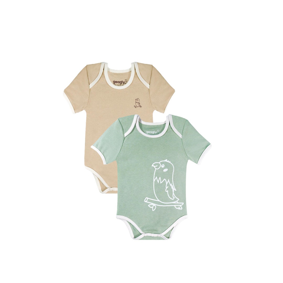 2 Pack 100 Organic Cotton Baby Onesies Organic Baby Clothes Organic Cotton Baby Clothing