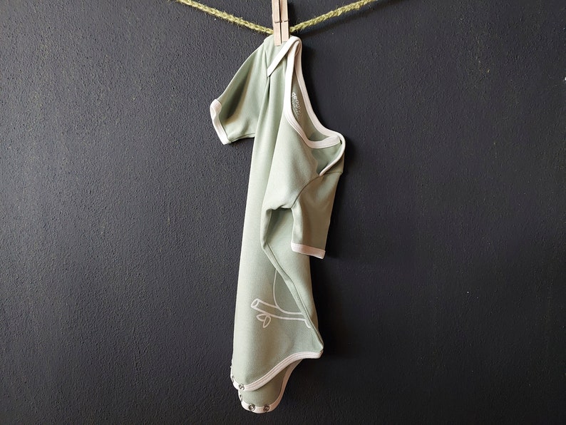 Oversized Organic Cotton Bodysuit - Baby Blue