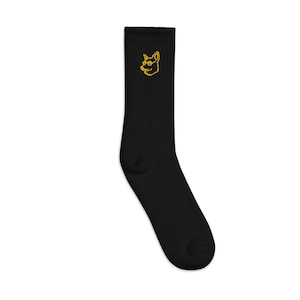 Smart Doggy Cozy Comfortable Cute Dog  Graphic Embroidered socks