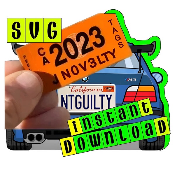 California Dmv Sticker Etsy